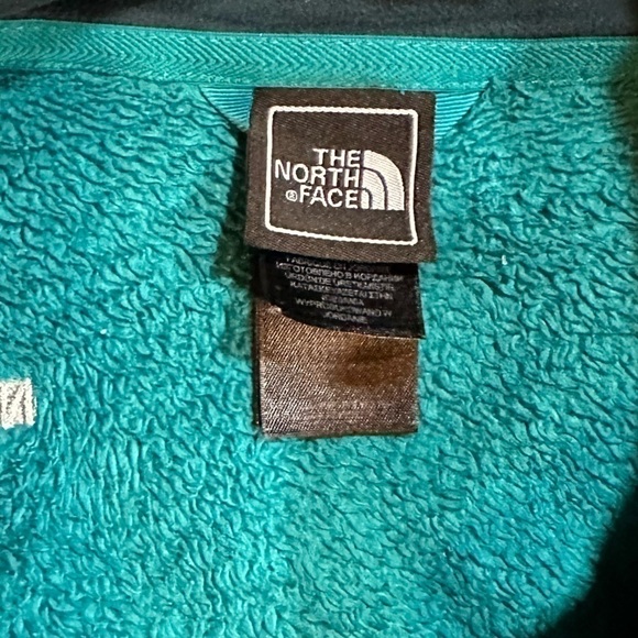 THE North Face Women’s Teal Blue Plush Fleece Osito Jacket Size Small - Picture 6 of 9